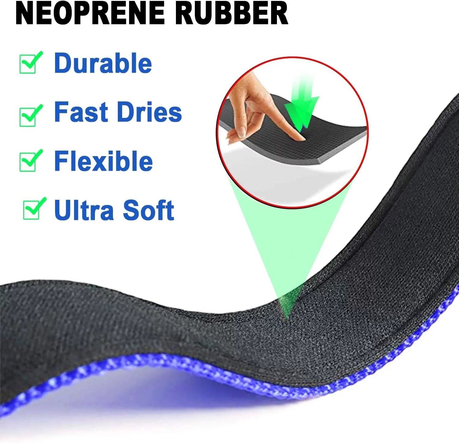 HKEEY Dog Collar, Adjustable Reflective Nylon Dog Collar Classic Solid Colors, Soft Neoprene Padding for Small Medium Sized Dogs Neck (9-14.2 Inch)