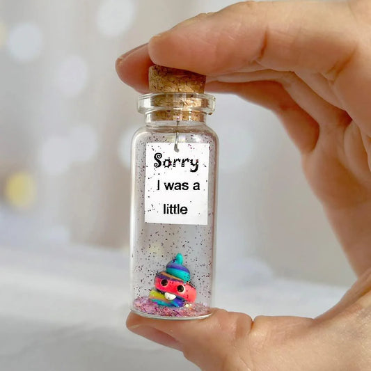 I'M Sorry Gifts for Her and Him Apology Gift Miniature Bottle with Message