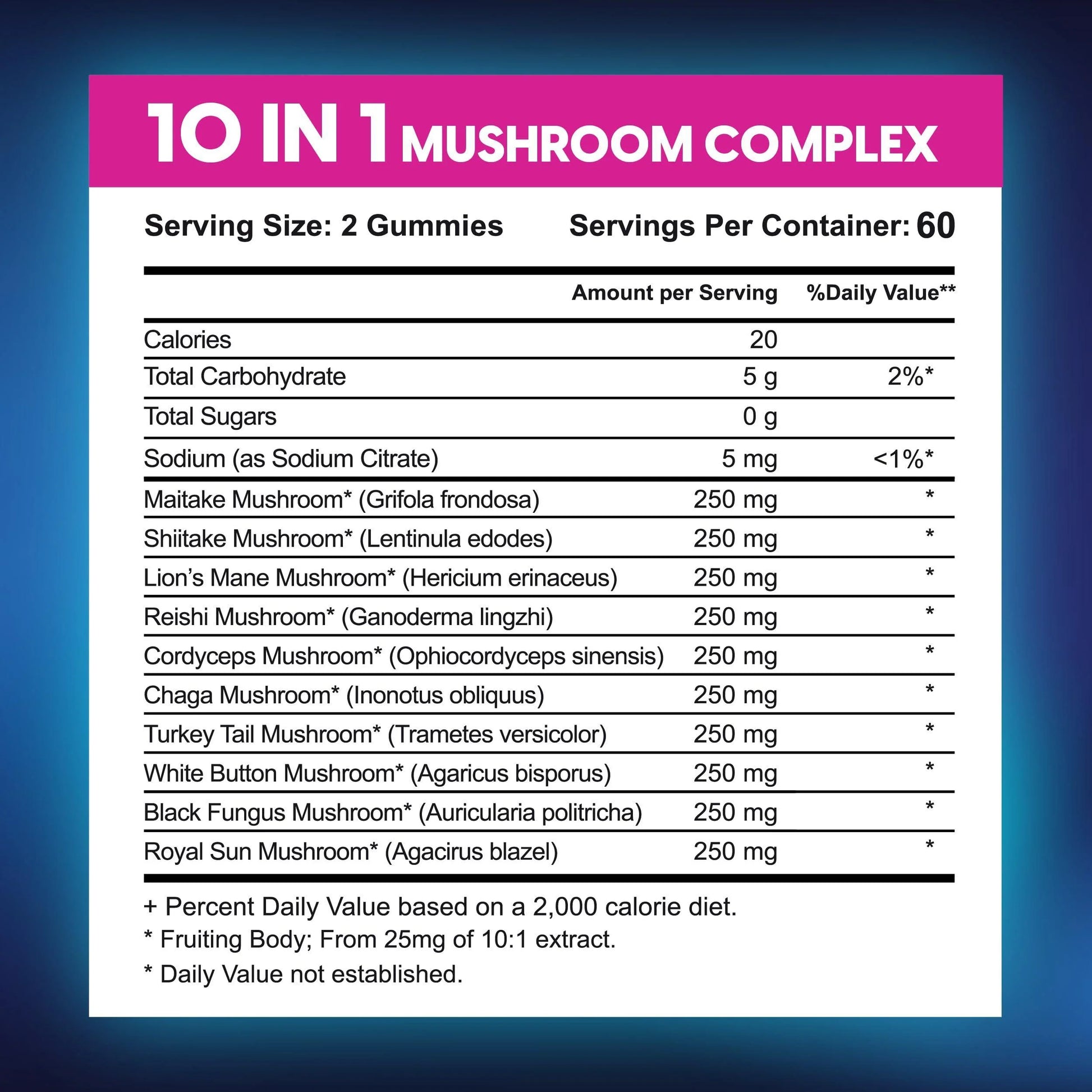 Lion'S Mane Gummies for Mental Clarity Reishi and Cordyceps Blend 60 Chews