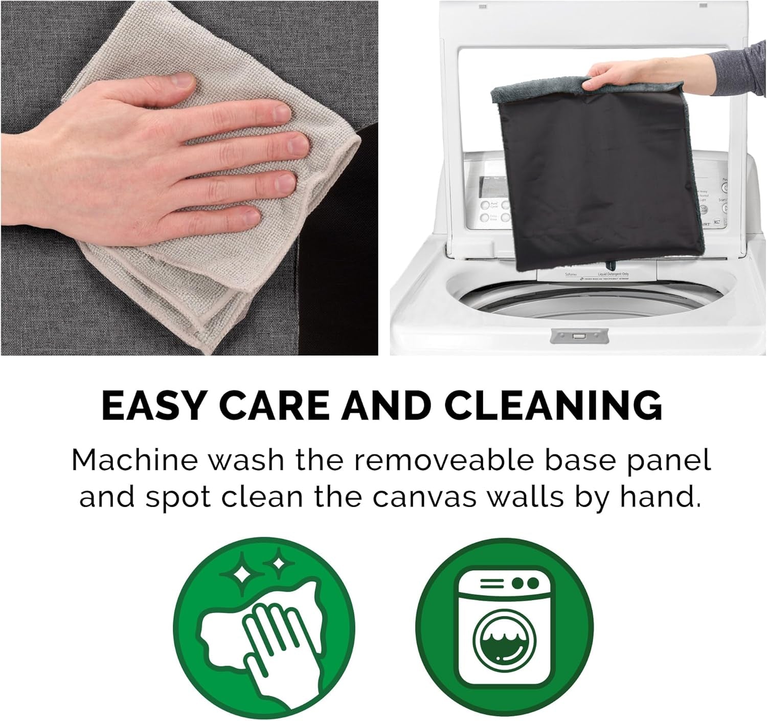 Pet House for Cats and Small Dogs - Collapsible Living Room Ottoman Footstool Cat Cave Condo Storage, Stormy Gray, Small