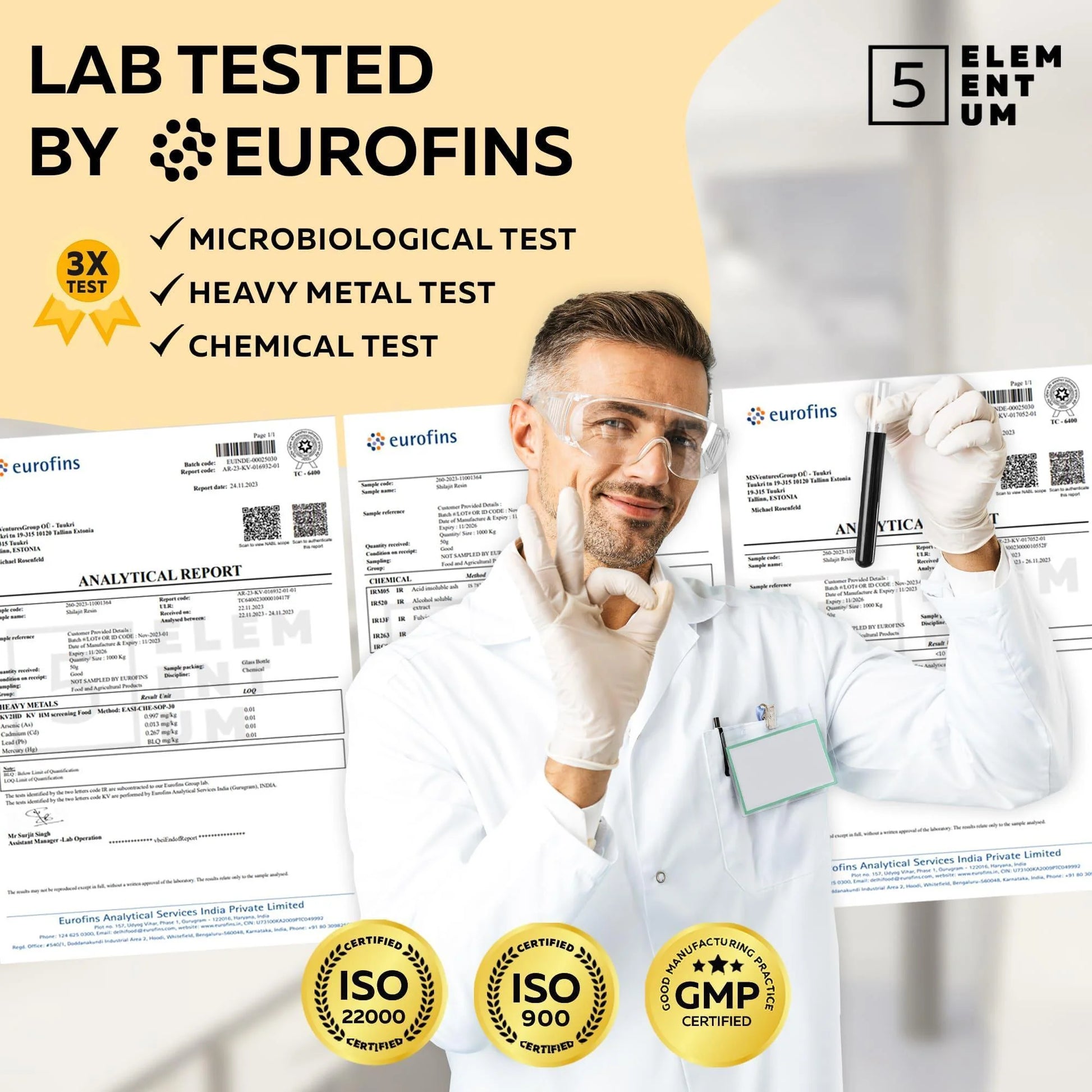 Natural Shilajit Organic Resin Shilajit Vanilla Honey for Men with 85 Trace