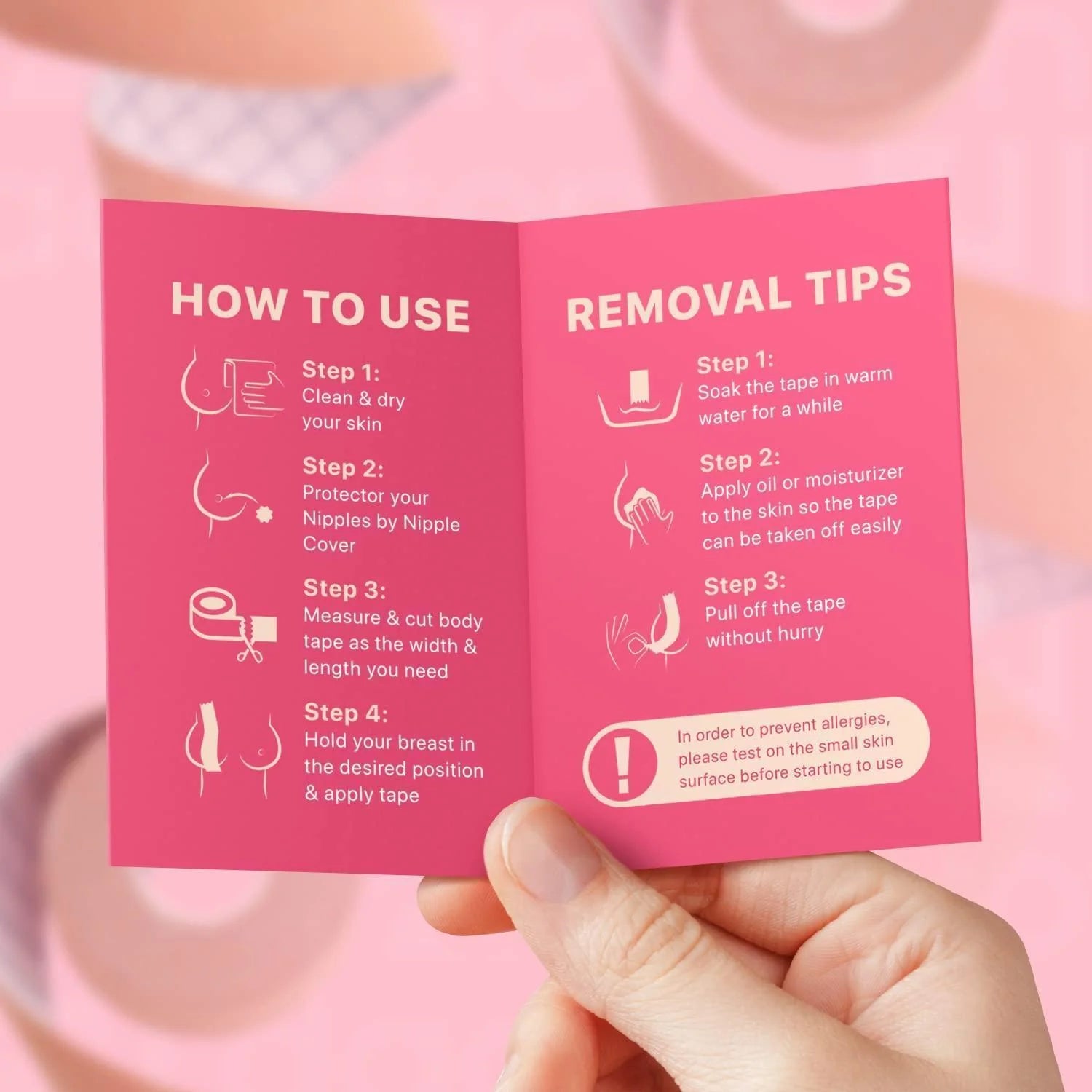 Boob Tape Beige Boobytape Breast Lift Push up a G Cup 16.4 Ft X 2 in Bra Tape